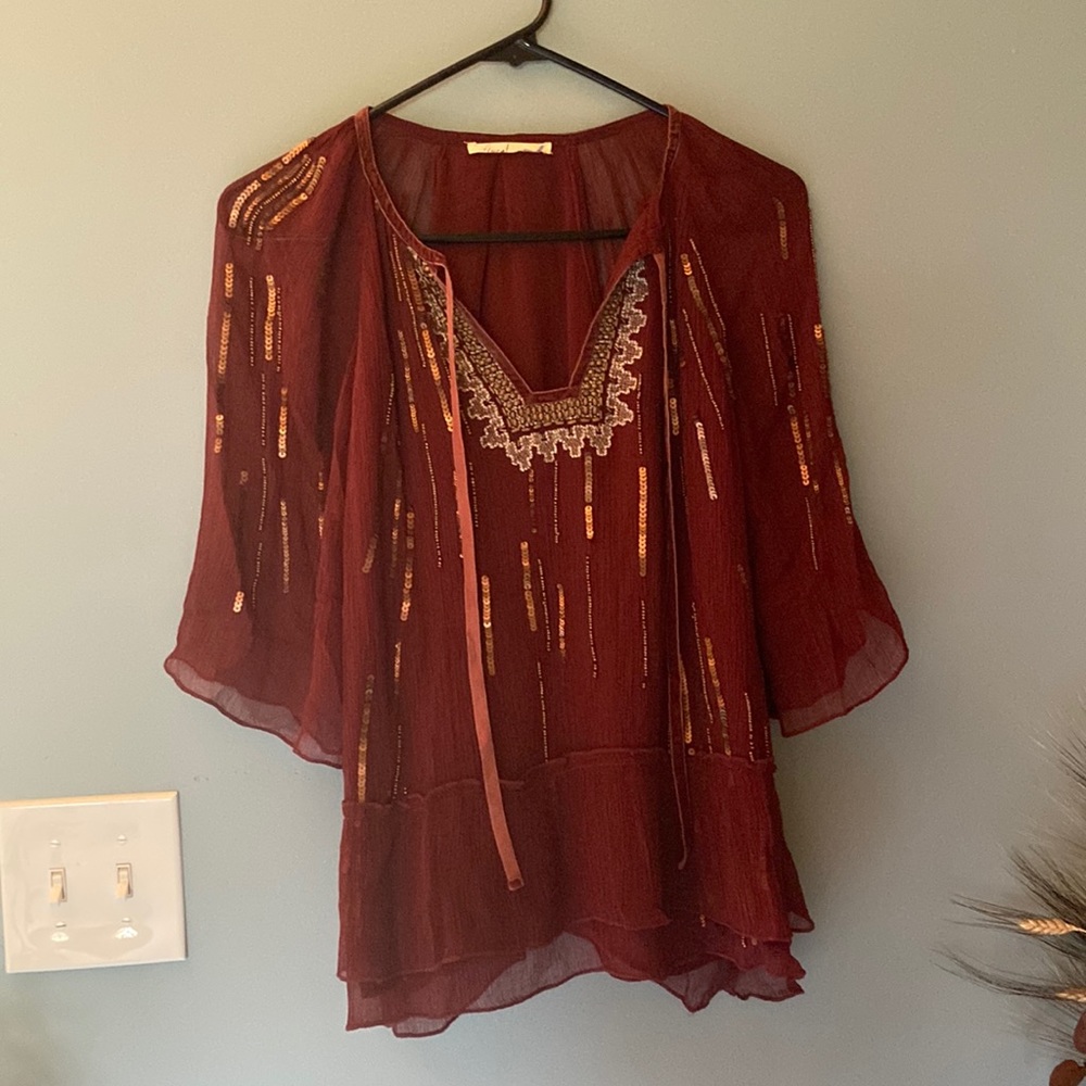 NWOT Anthropologie Floret blouse
